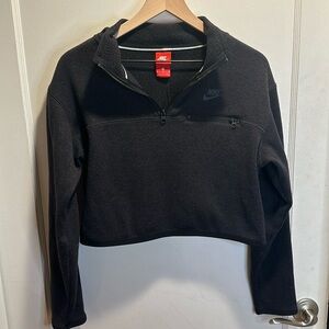 Nike cropped quarter zip sweater